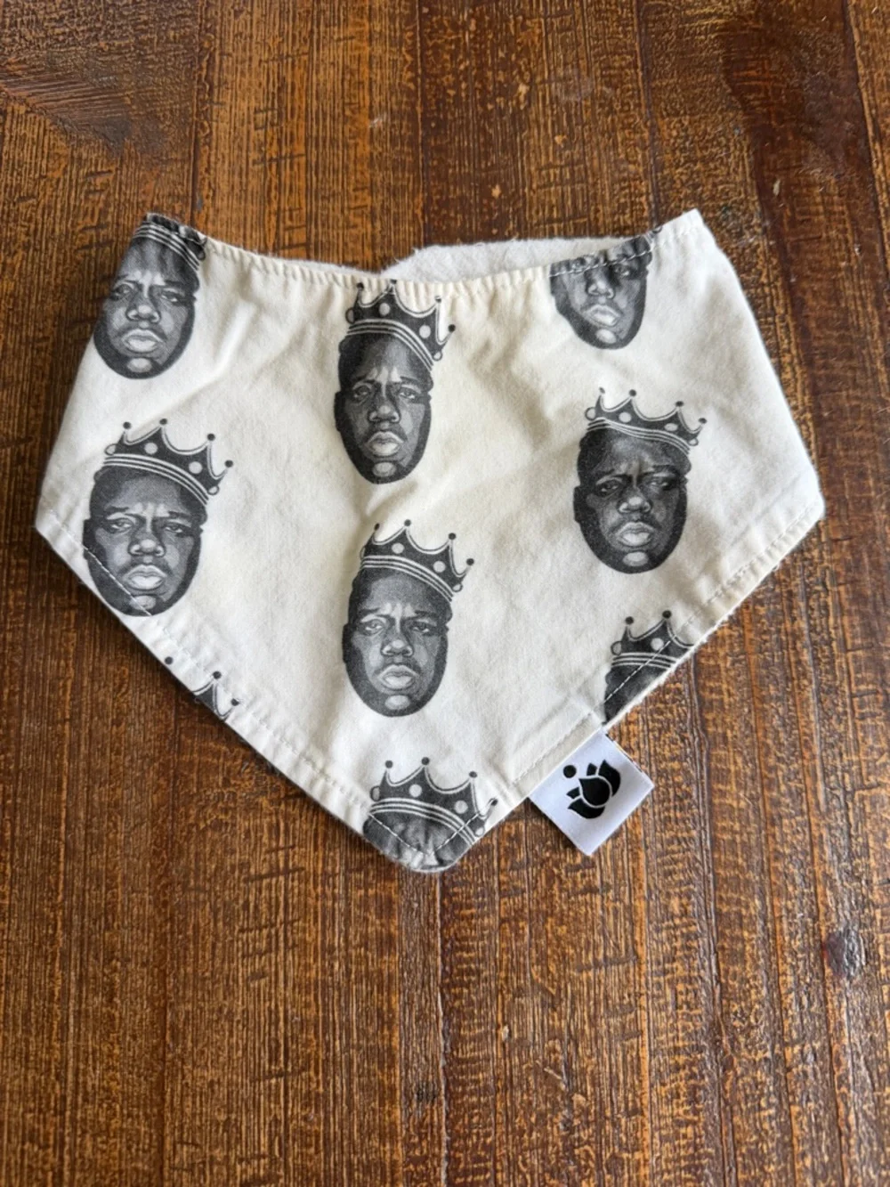 Notorious BIG Printed Baby Bandana Bib